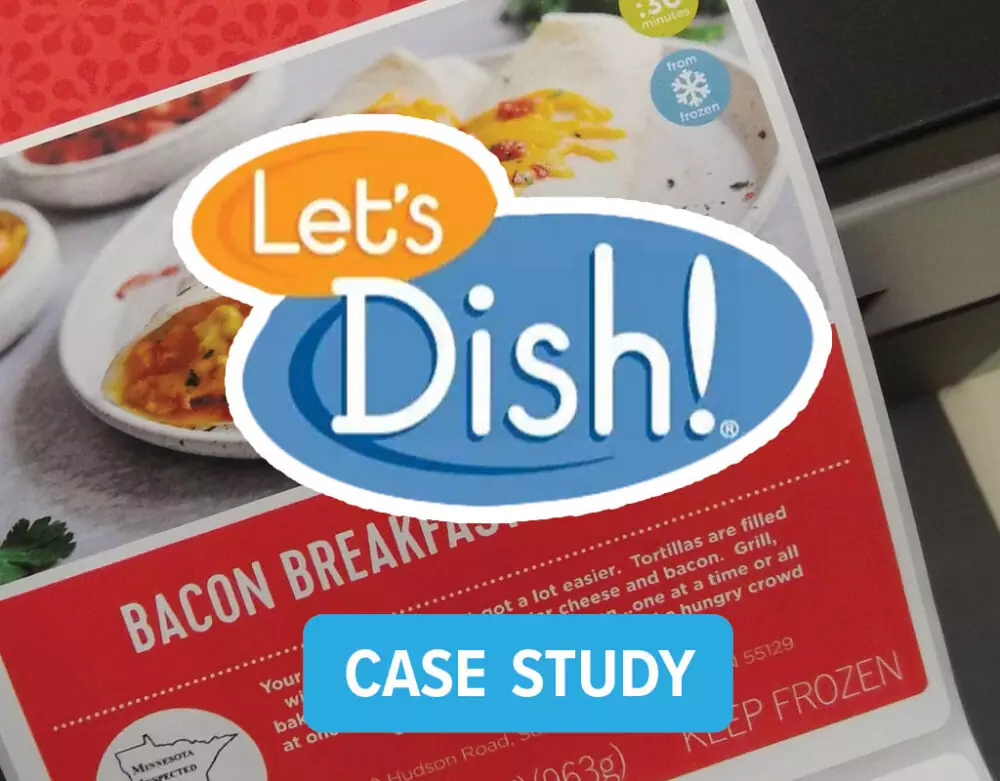 foto zařízení Společnost Lets Dish zvyšuje prodeje a ziskové marže díky vlastní výrobě etiket